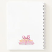 ジンガパーソナライズされたムスクールクレスト ノートブック (裏面)