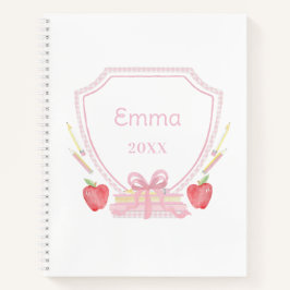 ジンガパーソナライズされたムスクールクレスト ノートブック