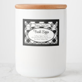 ジンガパーソナライズされたムファーム卵カートンラベル フードラベル