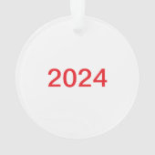 ジンガパーソナライズされたーブレッド女子アクリルオーナメント オーナメント (裏面)