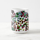 ジンガポップ・アートのーひげ男 コーヒーマグカップ (中央)