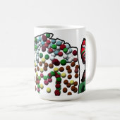 ジンガポップ・アートのーひげ男 コーヒーマグカップ (正面右)