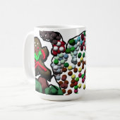 ジンガポップ・アートのーひげ男 コーヒーマグカップ (正面左)