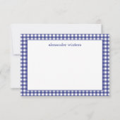 ジンガムパーソナライズされたノートカード サンキューカード (正面)