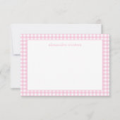 ジンガムパーソナライズされたノートカード サンキューカード (正面)