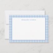 ジンガムパーソナライズされたノートカード サンキューカード (正面)