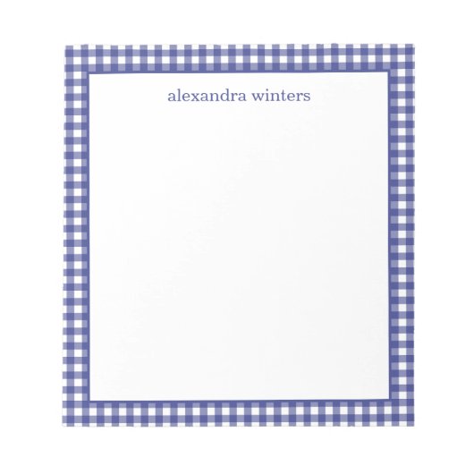 ジンガムパーソナライズされたメモ帳 ノートパッド (正面)