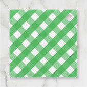 ジンガムパーソナライズされた鯨の贈与又はメッセージカード フェイバータグ (裏面)