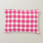ジンガムピンクデザイン アクセントクッション (裏面)