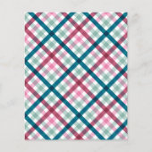 ジンガモダンムティール（緑がかった色）マゼンタピンクパターンスクラップブック (正面)