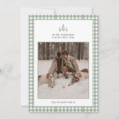 ジンガモダンム・プレイド写真クリスマス シーズンカード (正面)