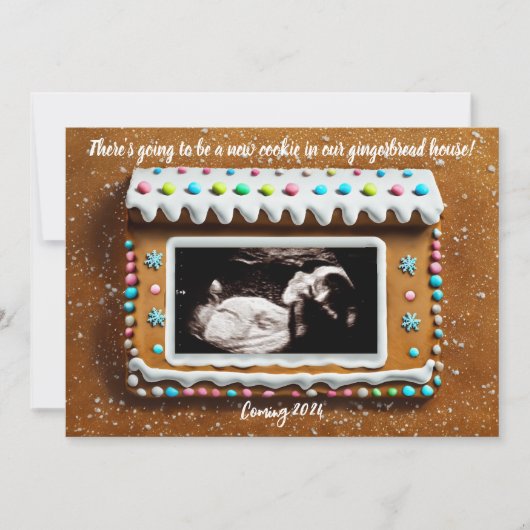 ジンガユニークーブレッドハウスベビー超音波妊娠 案内状 (正面)