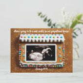 ジンガユニークーブレッドハウスベビー超音波妊娠 案内状 (スタンド正面)