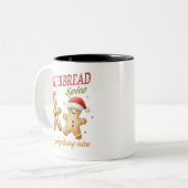 ジンガーおもしろいパンのクリスマス ツートーンマグカップ (正面左)