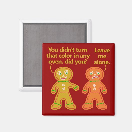 ジンガーおもしろいブレッド偽タンクリスマス マグネット (正面/裏面)