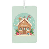 ジンガーお洒落ブレッドハウスクリスマスシーン カーエアーフレッシュナー (裏面)