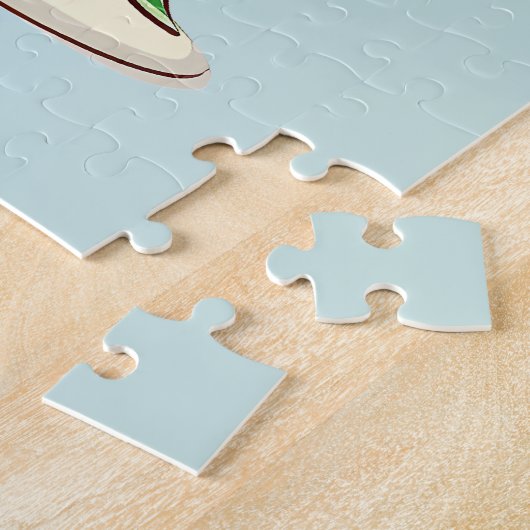 ジンガーお洒落ブレッドハウスクリスマスシーン ジグソーパズル (側面)