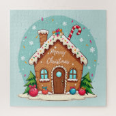 ジンガーお洒落ブレッドハウスクリスマスシーン ジグソーパズル (縦)