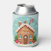 ジンガーお洒落ブレッドハウスクリスマスシーン 缶クーラー (缶正面)