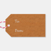 ジンガーカラフルブレッドハウスキュートクリスマスホリデー ギフトタグ (裏面横)