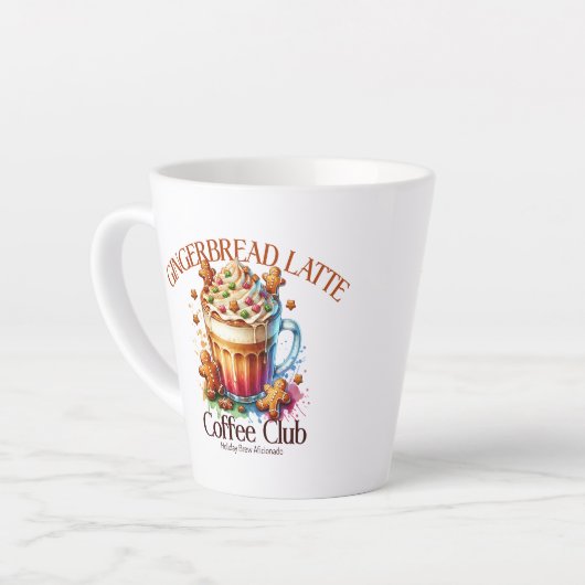 ジンガーパンラテコーヒークラブ カフェラテマグ (左アングル)