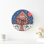 ジンガーパーソナライズされたブレッドハウスアクリル時計 ラージ壁時計 (ホーム)