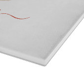 ジンガーパーソナライズされたブレッドハウスクリスマスホリデー カッティングボード (角)