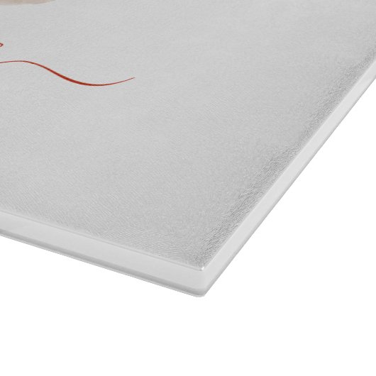 ジンガーパーソナライズされたブレッドハウスクリスマスホリデー カッティングボード (角)