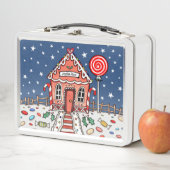 ジンガーパーソナライズされたブレッドハウス メタルランチボックス (インサイチュ)