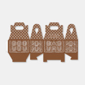 ジンガーパーソナライズされたブレッドホリデートリートクリスマス フェイバーボックス (折り畳みなし)