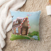 ジンガーブレッドの家 クッション (ブランケット)