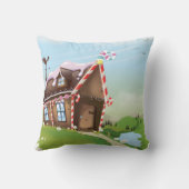 ジンガーブレッドの家 クッション (裏面)