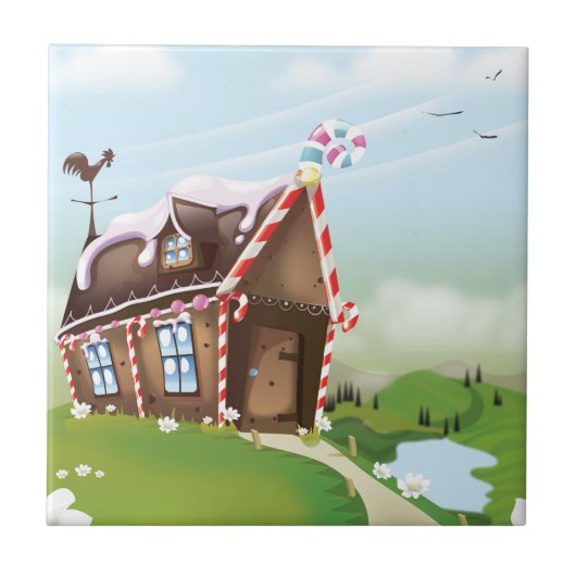 ジンガーブレッドの家 タイル (正面)