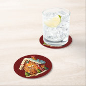 ジンガーブレッドの家 ラウンドペーパーコースター (インサイチュ)