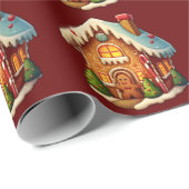 ジンガーブレッドの家 ラッピングペーパー (ロールコーナー)