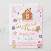 ジンガーブレッドの家 招待状 (正面)