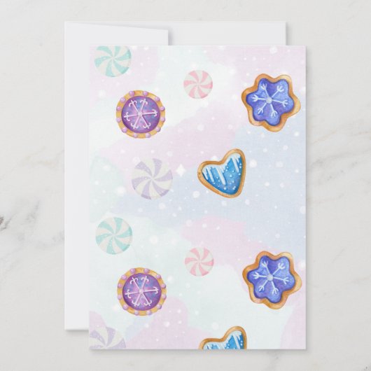 ジンガーブレッドの家 招待状 (裏面)