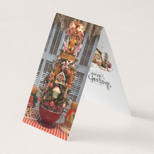 ジンガーブレッドキッチンツリー&レシピカード 名刺 (正面)