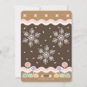 ジンガーブレッドキャンディランドホリデーフォトカード シーズンカード (裏面)