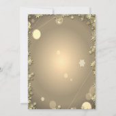 ジンガーブレッドクッキーカクテルスターズホリデー 招待状 (裏面)