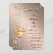 ジンガーブレッドクッキードリンクバラ金ゴールドオールシーズンズ 招待状 (正面/裏面)