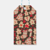 ジンガーブレッドクッキーホリデークッキー交換パーティー ギフトタグ (裏面)