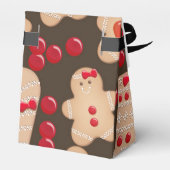 ジンガーブレッドクッキーホリデークッキー交換パーティー フェイバーボックス (裏面サイド)