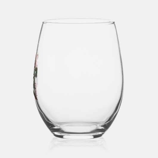 ジンガーブレッドクッキーワンダーランド ステムなしワイングラス (左)