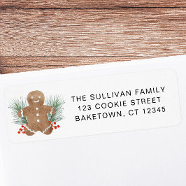 ジンガーブレッドクッキー差出人住所 ラベル