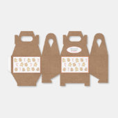 ジンガーブレッドクリスマスクッキー交換クラフト紙 フェイバーボックス (折り畳みなし)