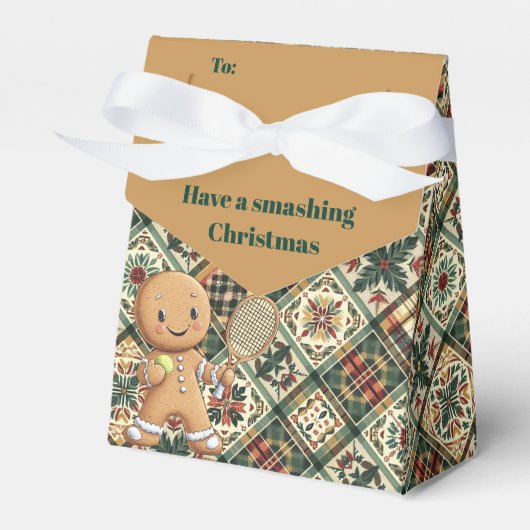 ジンガーブレッドテニスグランドスラム🎾🎄カスタム文字 フェイバーボックス (正面サイド)