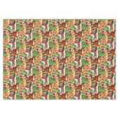 ジンガーブレッドトレインホリデーテーブルクロス テーブルクロス (正面(横))