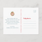 ジンガーブレッドニュー素朴ホームウッドホリデームービング 案内ポストカード (裏面)