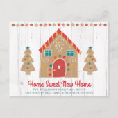 ジンガーブレッドニュー素朴ホームウッドホリデームービング 案内ポストカード (正面)